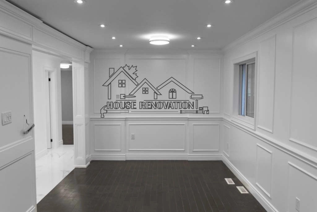 Whole house renovation project in Milton, ON